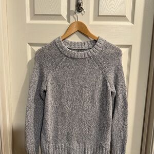 Aerie Heathered Gray Crew Neck Sweater